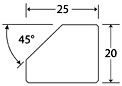 sem 45 degree cylinder specimen mount dimensions