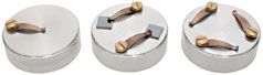 25mm PELCO SEMClip™ Specimen Cylinder Mount with one, two and three clips