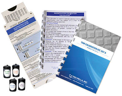 TEM校准标样系列A和系列B