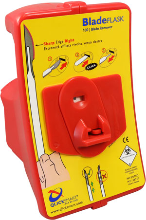 Qlicksmart手术刀片卸刀器