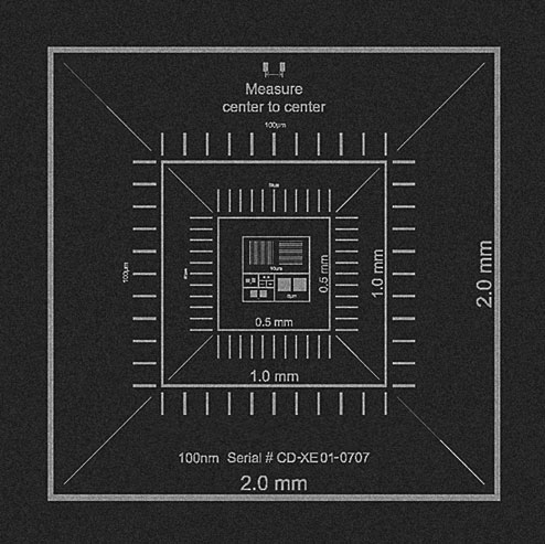 Pelcotec线宽标样CDMS - XY 特征尺寸放大标样